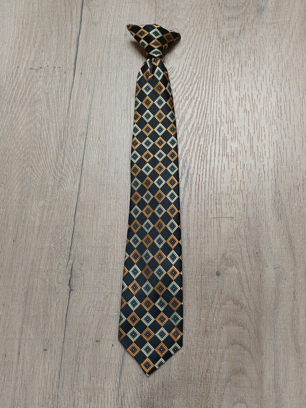 Kids' Geometric Print Clip-On Tie.